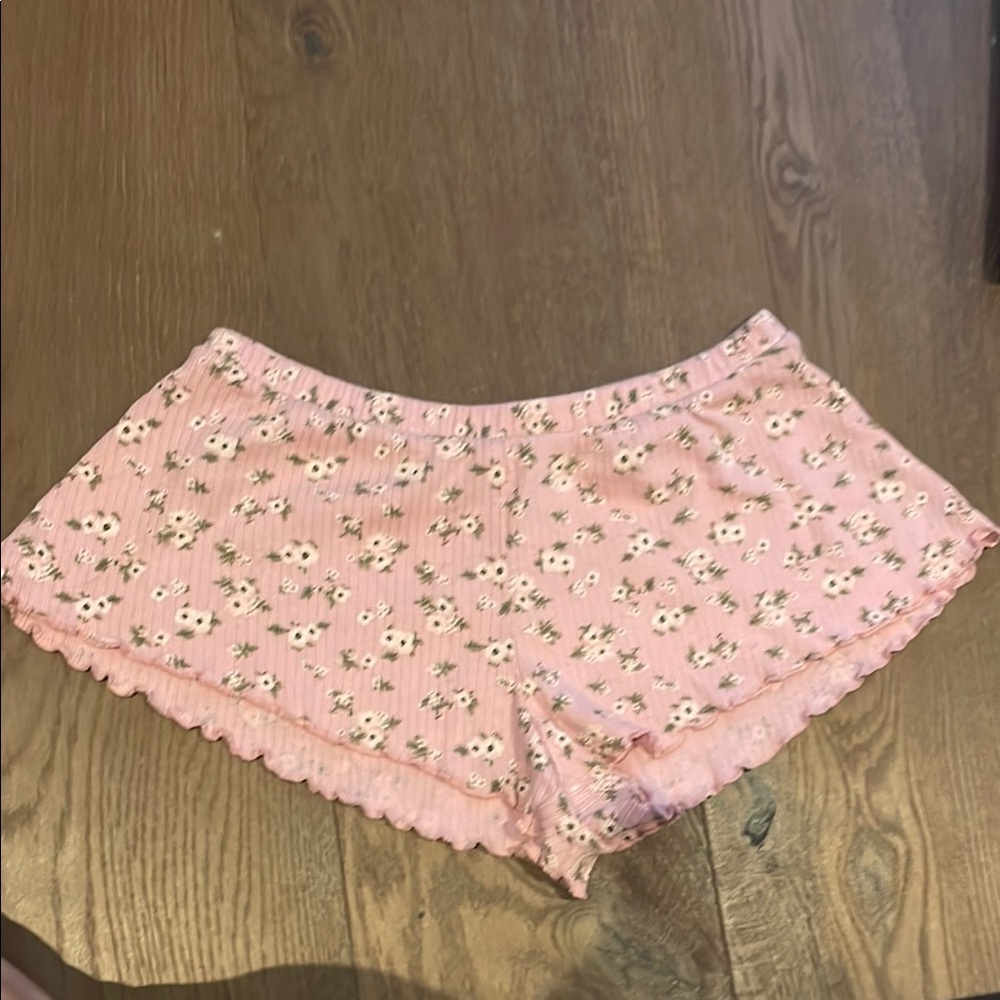 Floral Pink Women's Shorts - Picture 2 of 2